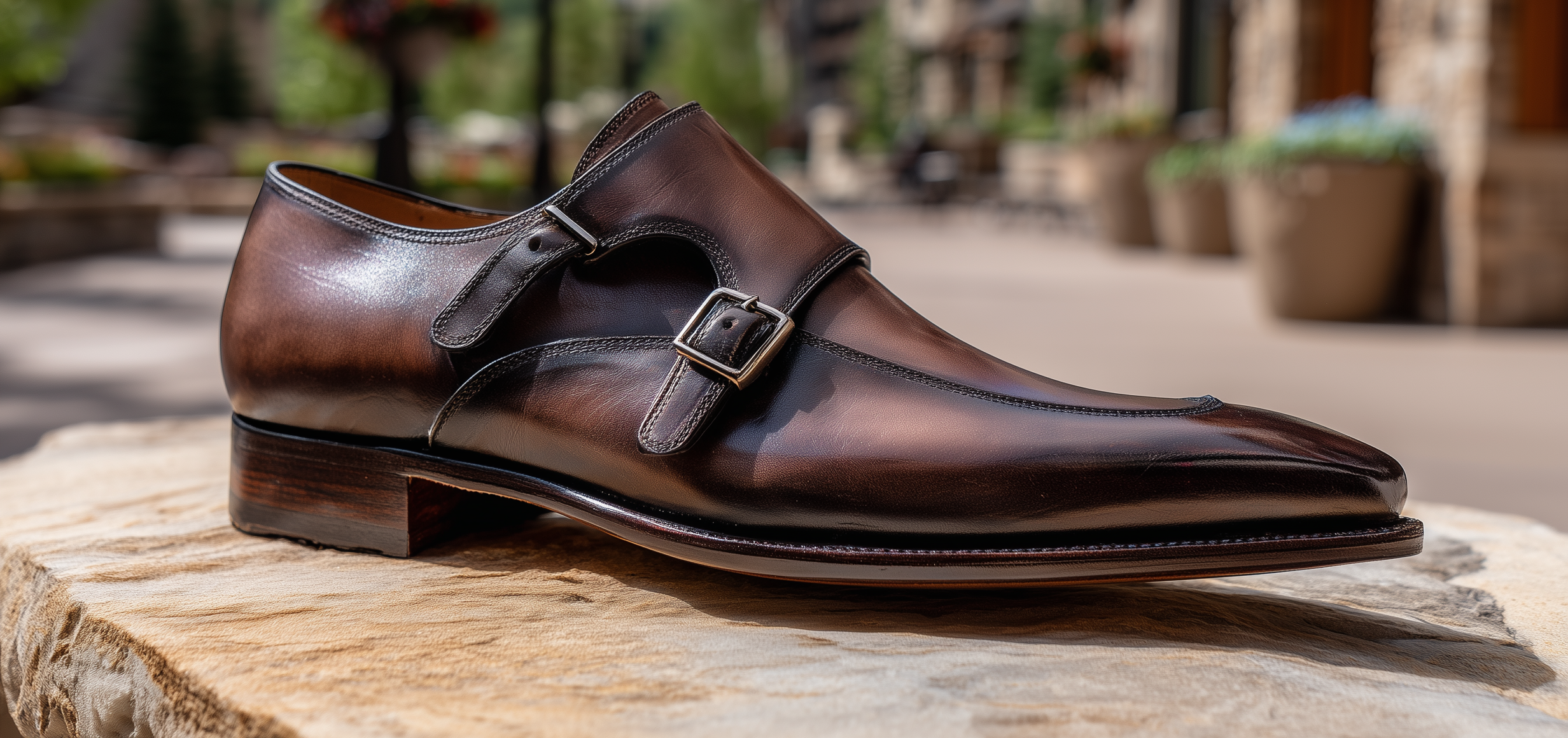 Double monk strap bespoke shoes