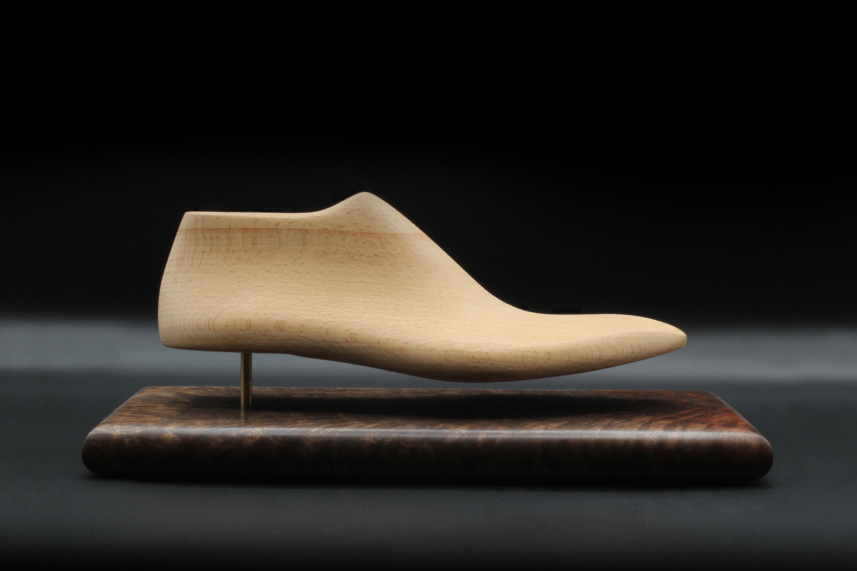 Custom Fitted Last with Walnut Display - Bondeno® Bespoke Custom Fitted Shoes with At Home Fittings