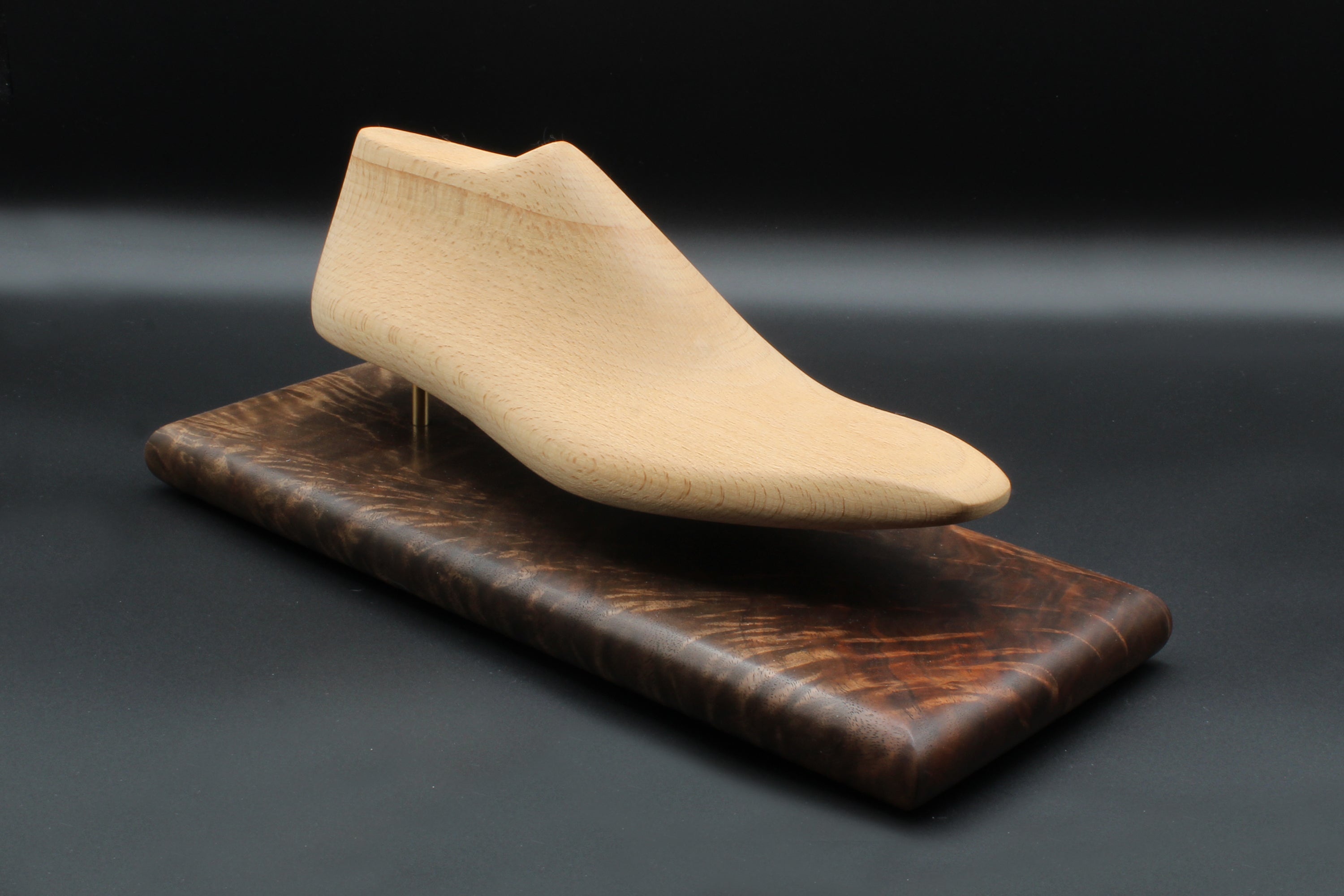 Custom Fitted Last with Walnut Display - Bondeno® Bespoke Custom Fitted Shoes with At Home Fittings