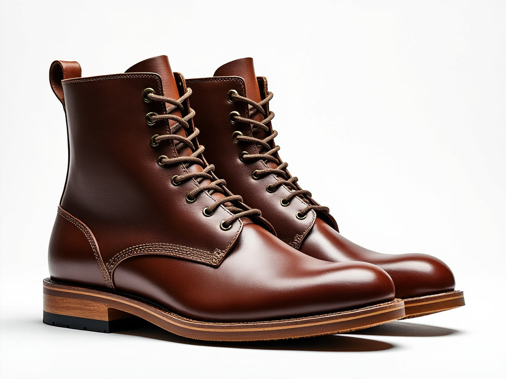 Bondeno Marcus Bespoke Custom Fitted Work Boots with Steel Toe Caps Brown