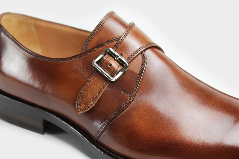 Domenico Men's Brown Wholecut Italian Custom Made Boots