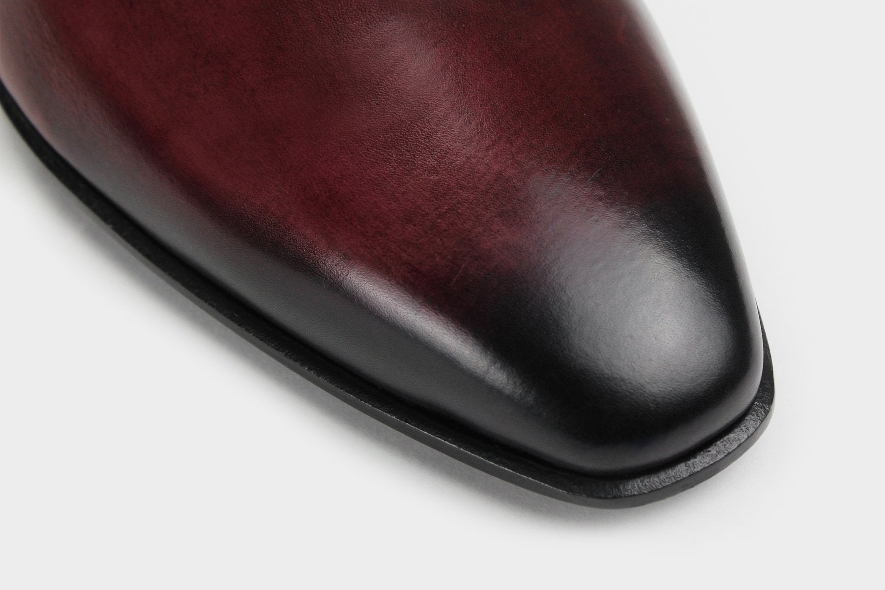 Marco Men's Wine Red Wholecut Italian Bespoke Shoes