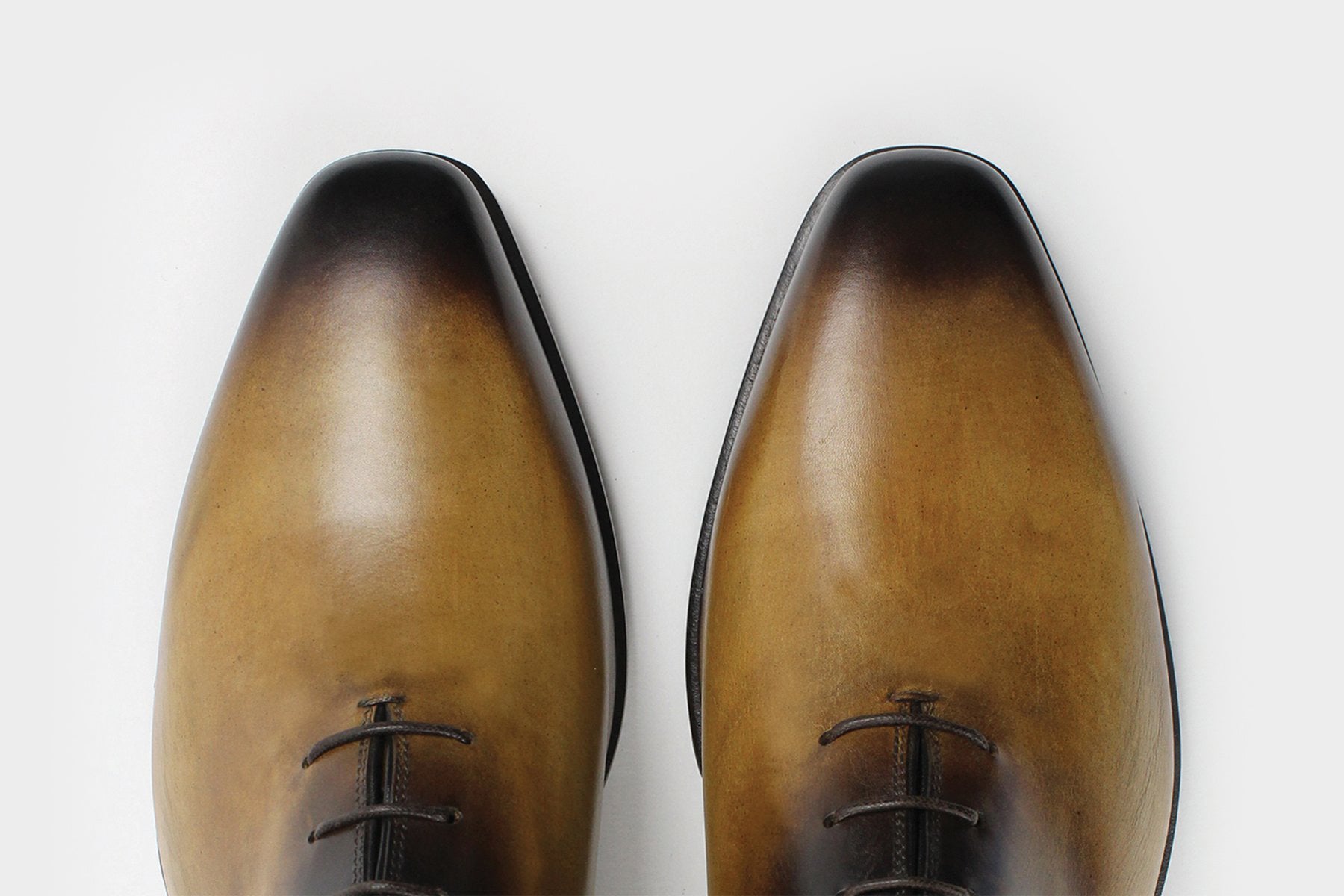 Men's Leather Royal Yellow Italian Made to Measure Shoes