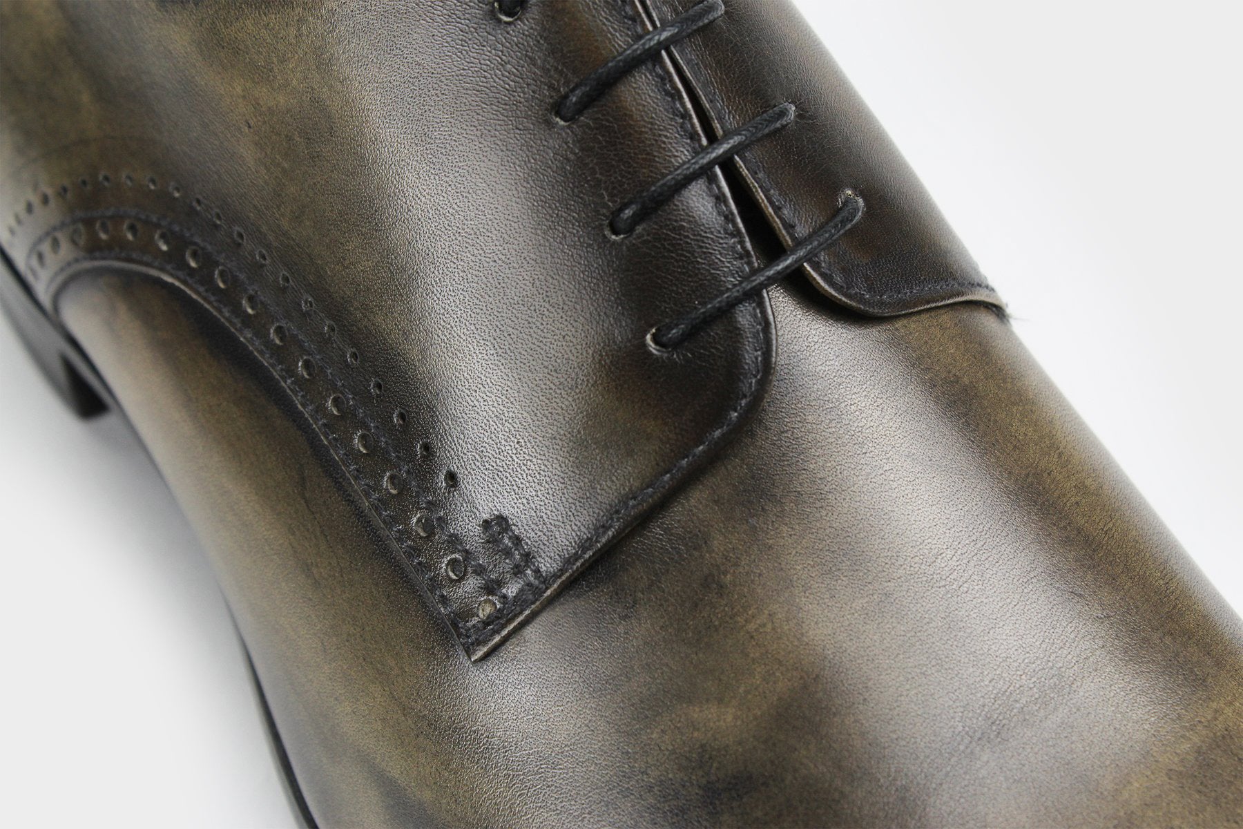 Lorenzo Men's Brown Derby Italian Custom Made Shoes