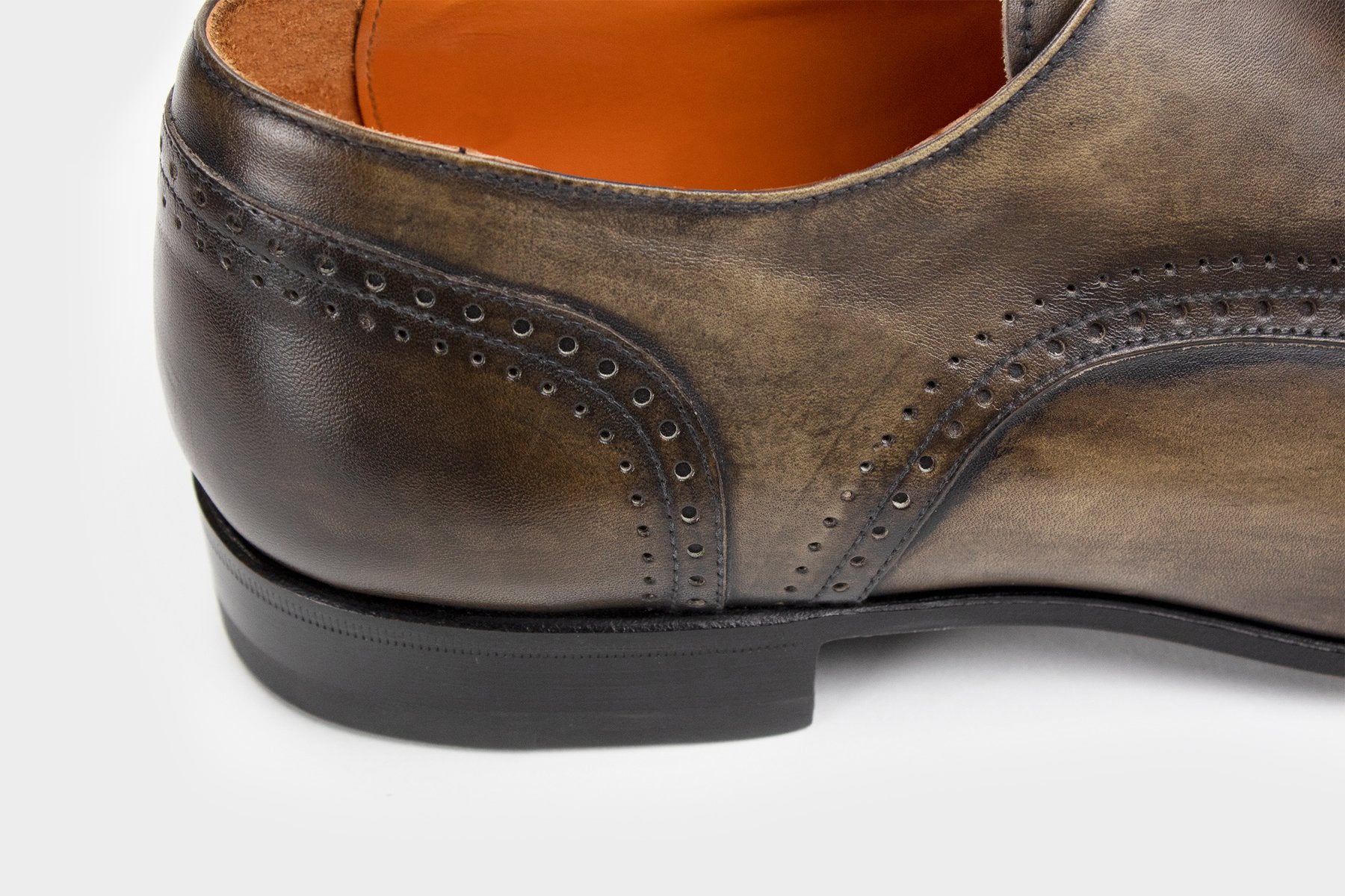 Lorenzo Men's Brown Derby Italian Made to Measure Shoes