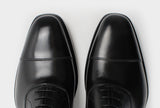 Mauro Black Classic Cap Toe Oxfords Italian Custom Made Shoes