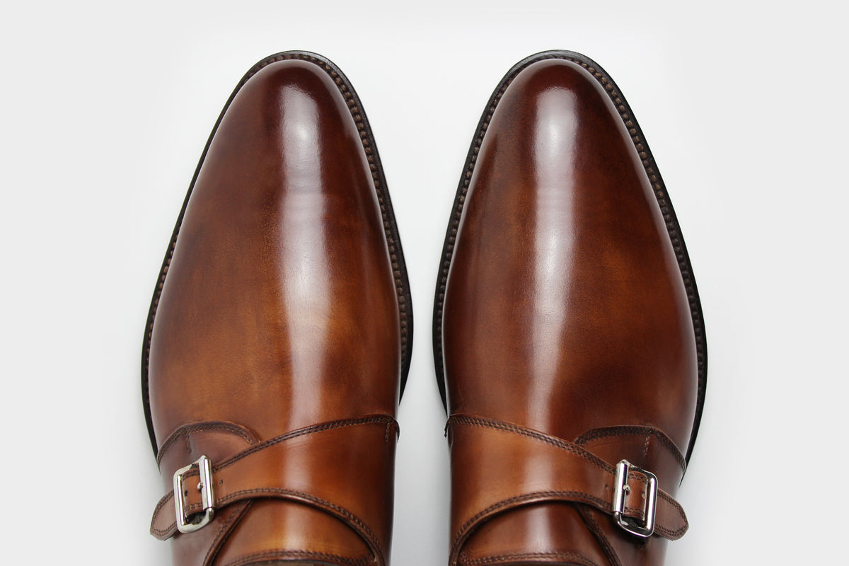 Domenico Men's Brown Wholecut Italian Bespoke Boots