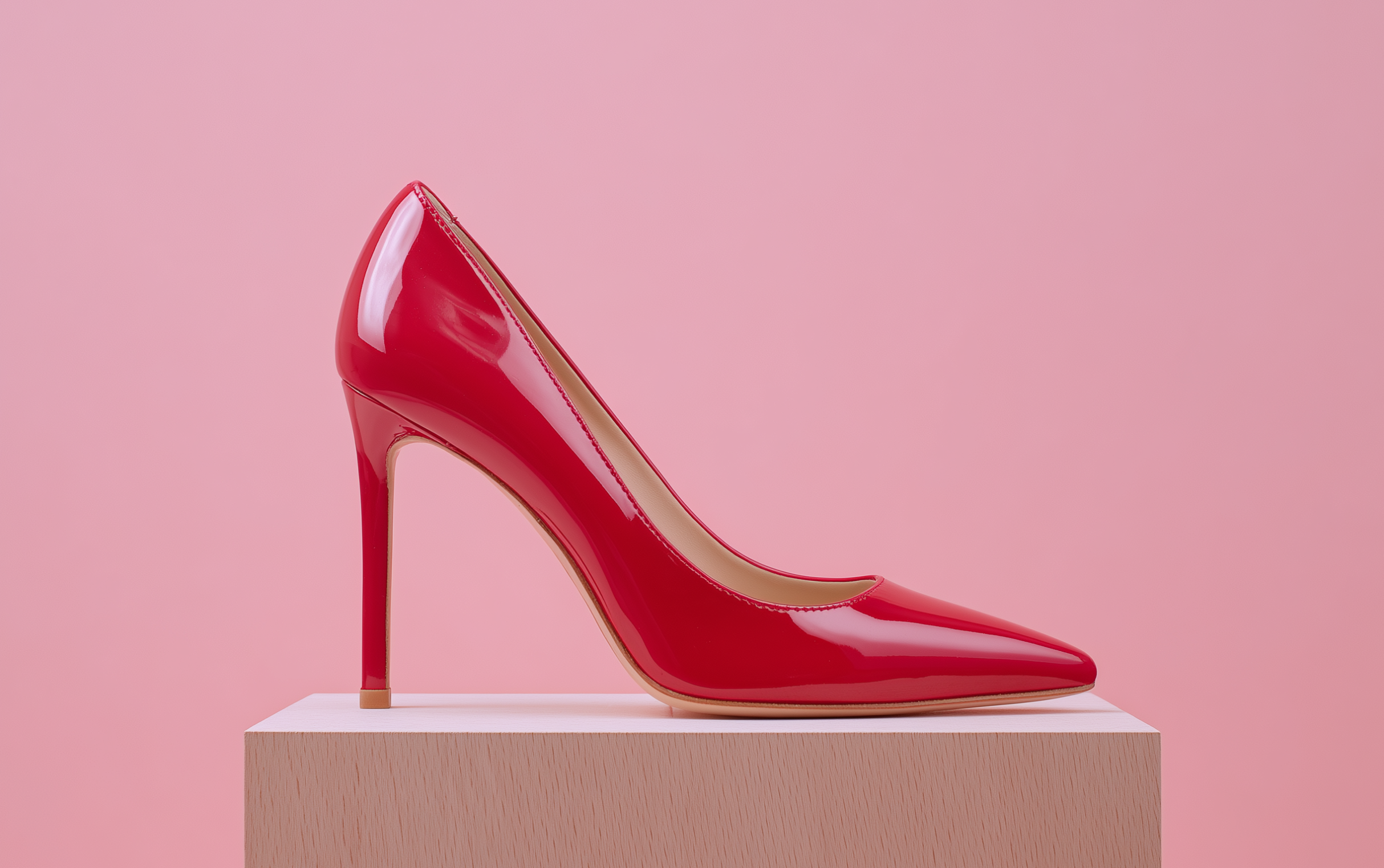 bondeno bespoke stilleto pumps in patent leather red