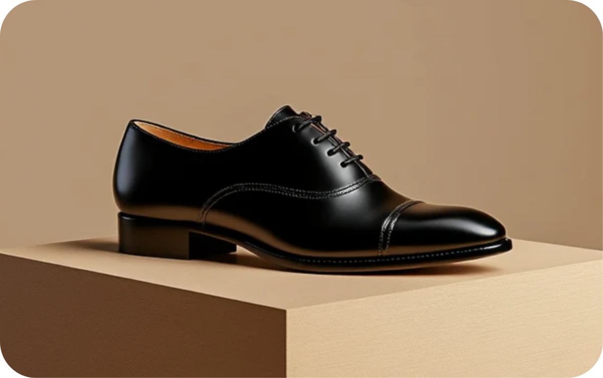 Black leather women's lace-up shoe with a low heel, Bondeno Bespoke Low Heel Shoes Gift Card