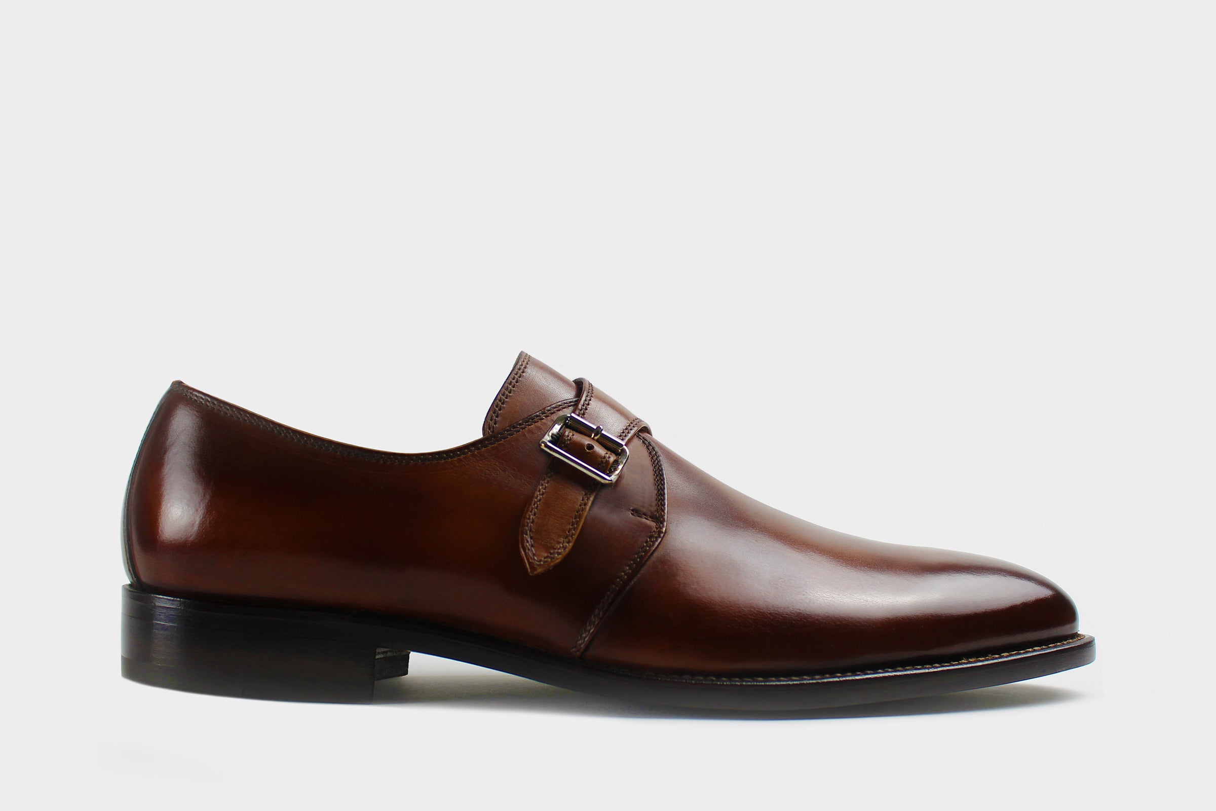 DOMENICO Bespoke Custom Made & Fitted Single Monk Strap Shoes HAND - Bondeno Bespoke Custom-Fitted Shoes with At-Home Fittings DOMENICO Bespoke Custom Made & Fitted Single Monk Strap Shoes HAND - Bondeno Bespoke Custom-Fitted Shoes with At-Home Fittings