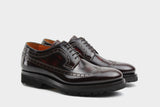 Nello Rosewood Wingtip Derby Italian Custom Made Shoes