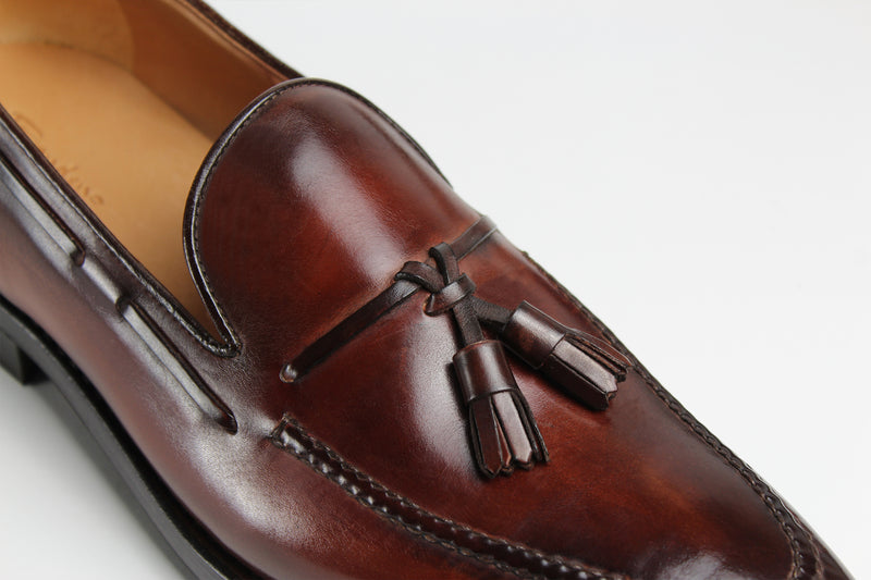 Leonardo Men's Brown Loafer Italian Custom Made Shoes