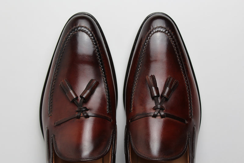 Leonardo Men's Brown Loafer Italian Made to Measure Shoes