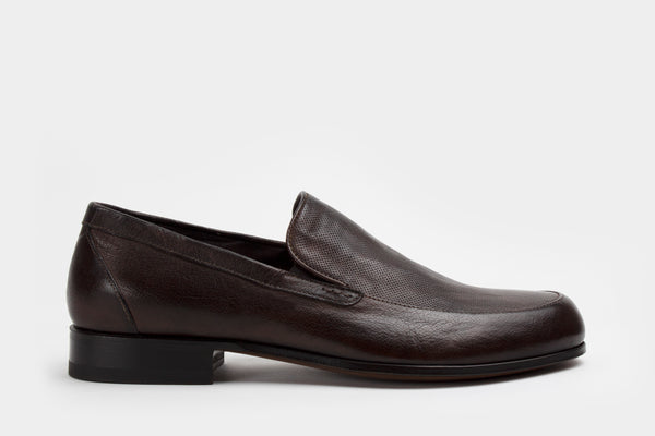 Men's Loafer Dark Brown Italian Bespoke Shoes