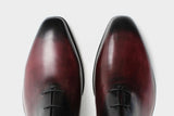 Marco Classic Wine Red Wholecut Italian Bespoke Shoes