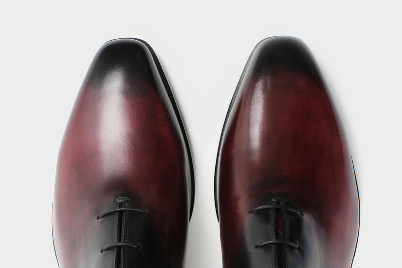 Marco Classic Wine Red Wholecut Italian Bespoke Shoes