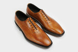 Pietro British Tan Wholecut Oxfords Italian Made to Measure Shoes