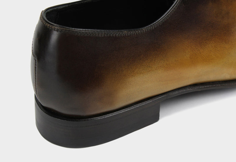 Men's Leather Royal Yellow Italian Custom Made Shoes