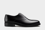 Santi Black Semi Wholecut Oxfords Italian Bespoke Shoes