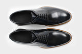 Manno Classic Midnight Blue Derby Italian Bespoke Shoes