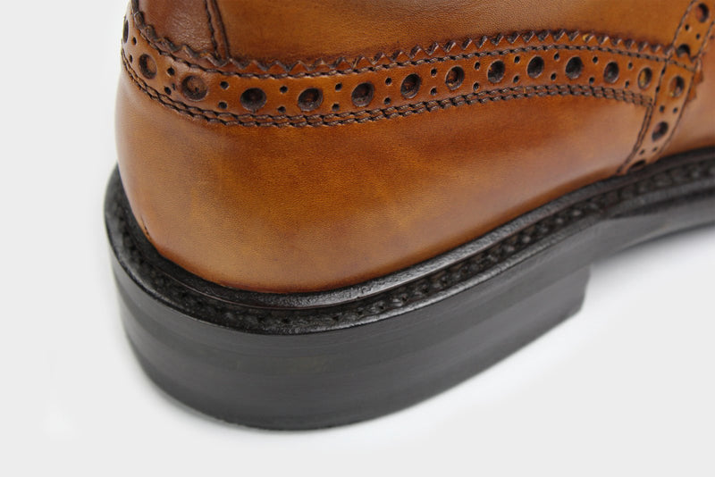 Men's Leather Tan Italian Made to Measure Boots