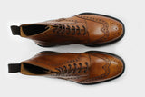 Tan Italian Custom Made Boots