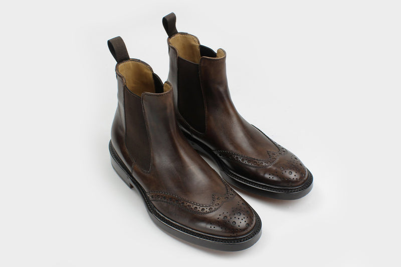 Wingtip Brown Italian Made to Measure Boots
