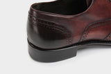 Martin Oxblood Men's Wingtip Oxfords Italian Made to Measure Shoes