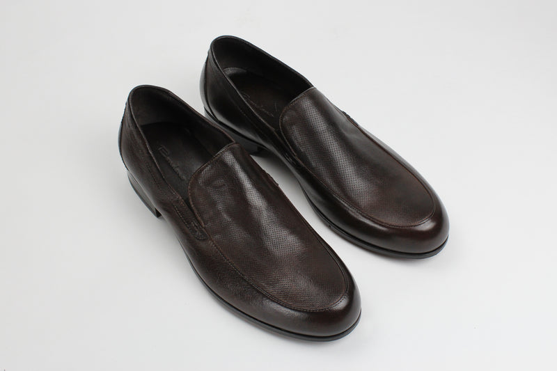 Men's Loafer Dark Brown Italian Custom Made Shoes