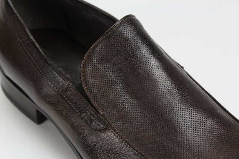 Men's Leather Dark Brown Italian Custom Made Shoes