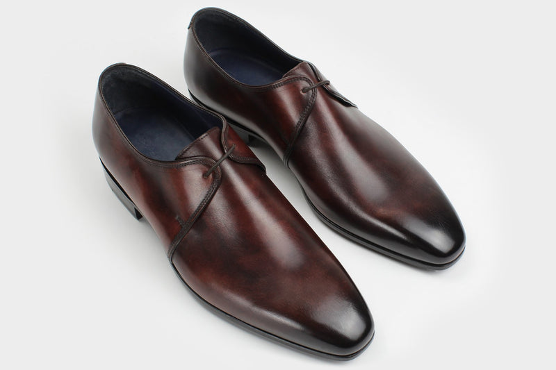 Lucius Oxblood Single Eyelet Derby Italian Made to Measure Shoes