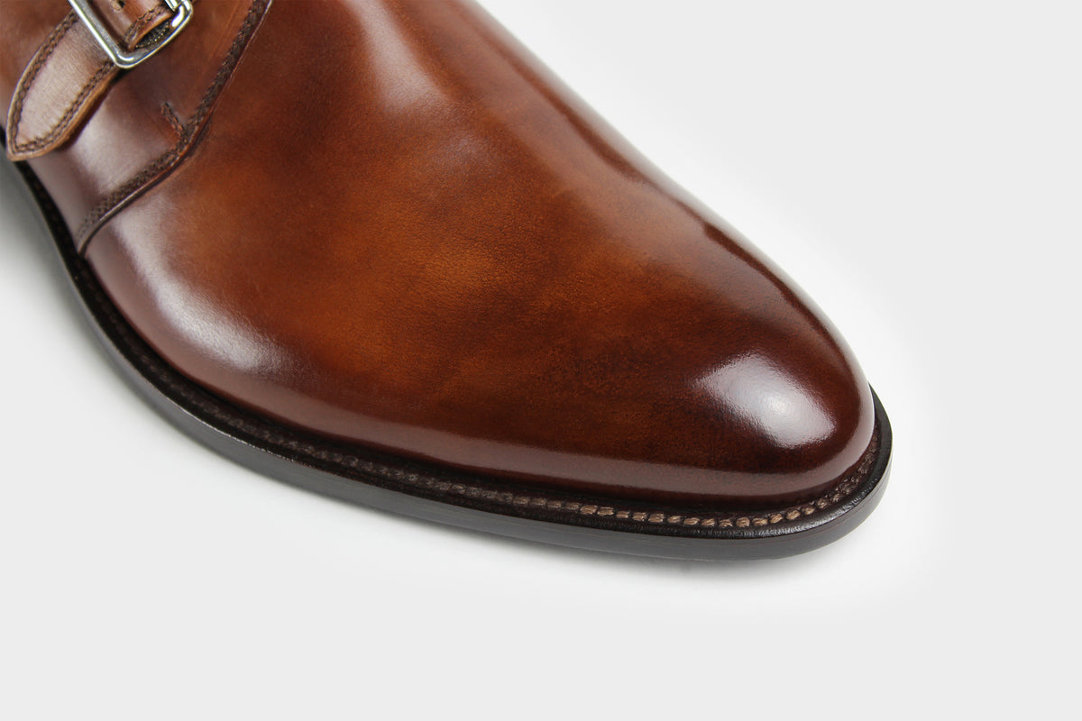 Domenico Men's Brown Wholecut Italian Bespoke Boots